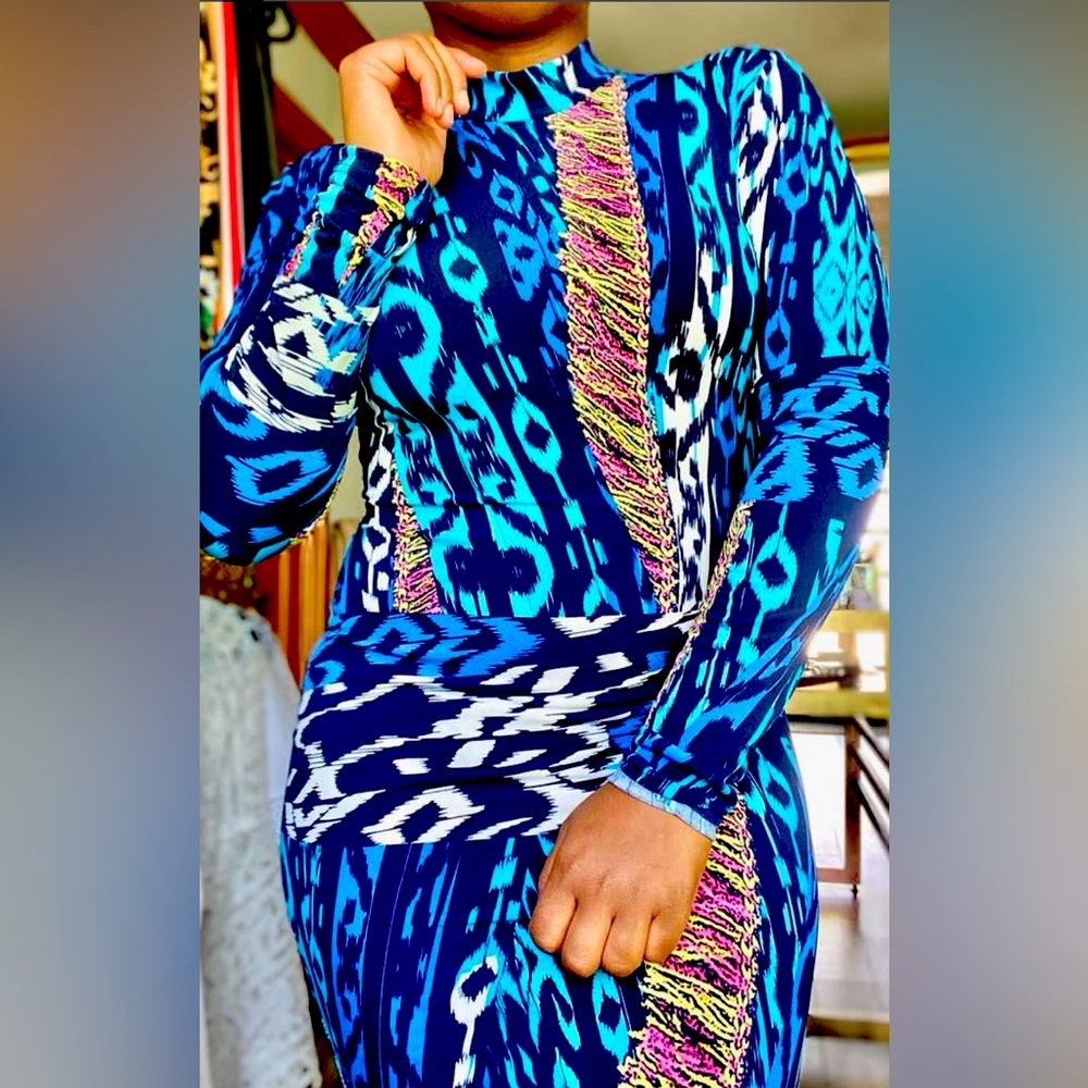 Multicolor Body con stretch dress